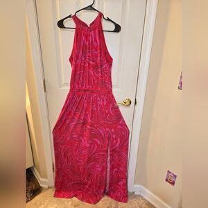 MICHAEL Michael Kors Pink Swirl Maxi Dress